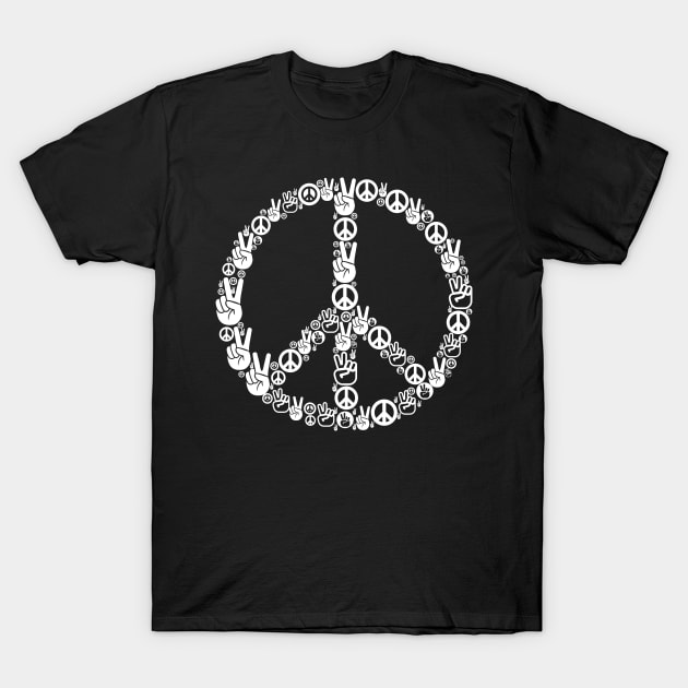 Peace Sign Peace Illustration T-Shirt by ShirtyLife